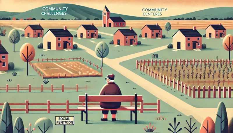 老後の田舎暮らし　地域のコミュニティと孤立しやすい